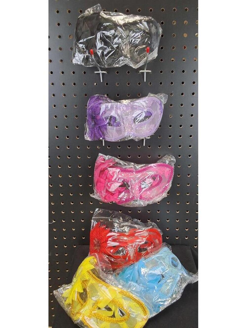 6 Pcs Colorful Lace Masquerade Masks for Prom & Costume